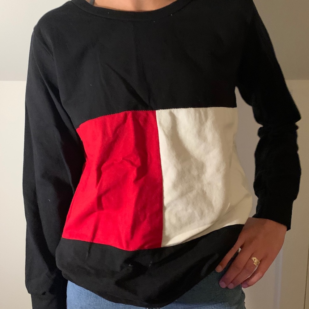 color block sweater